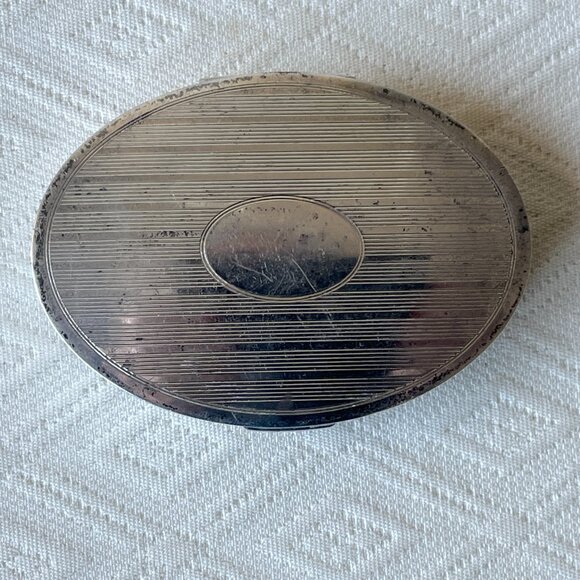 Mary Dunhill vintage compact sterling silver powder puff mirror - Picture 3 of 9